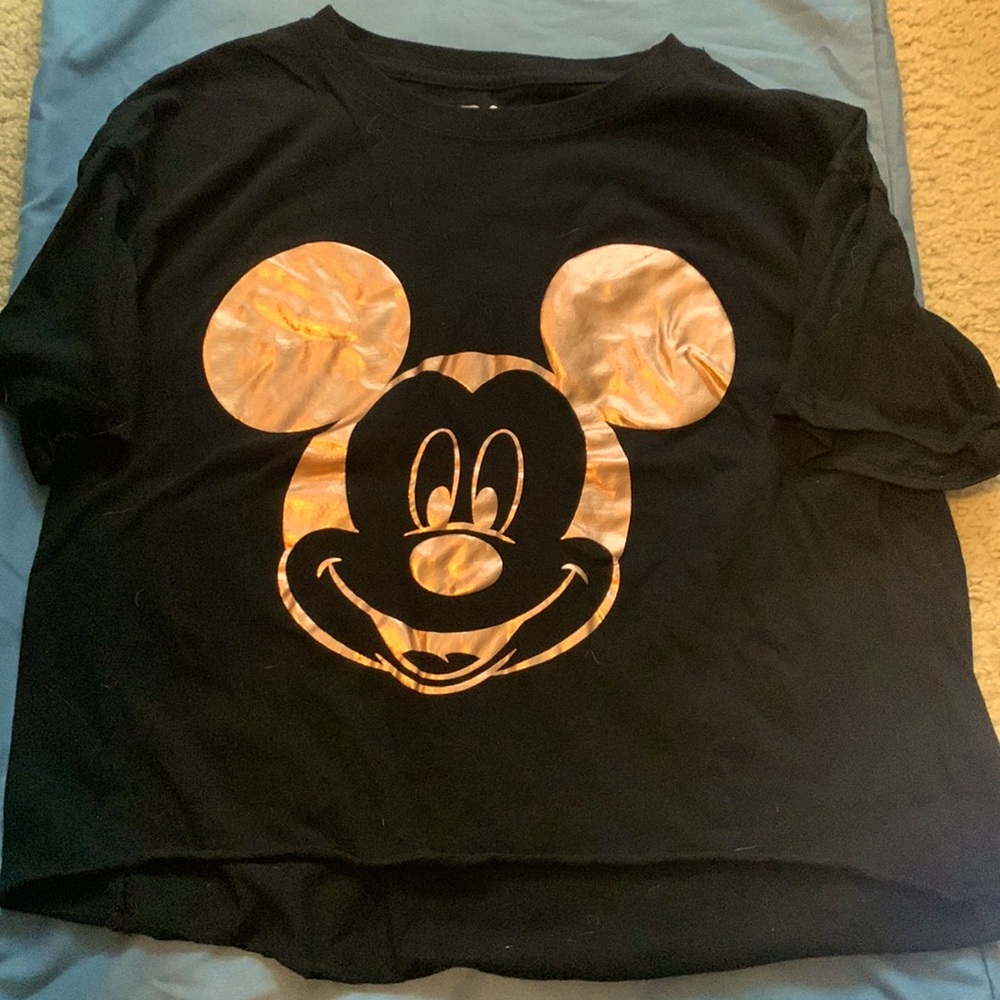 Disney Mickey Mouse black crop top